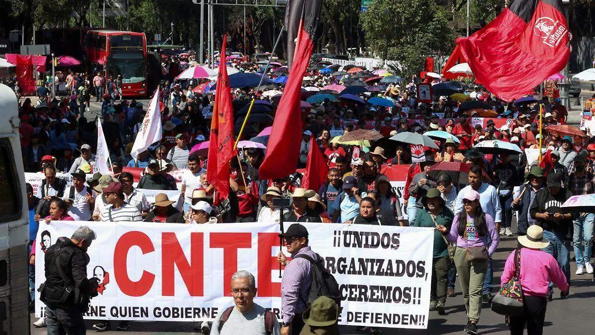 Marcha CNTE en Cdmx